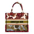 Canvas Embroidered Floral Book Tote Multicolor
