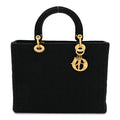 Nylon Cannage Large Lady Dior Black