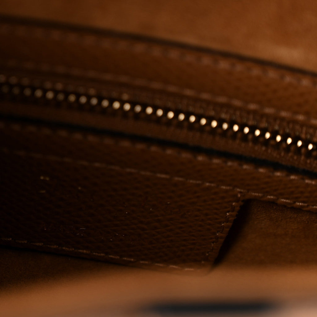 Grained Calfskin Saddle Bag Camello