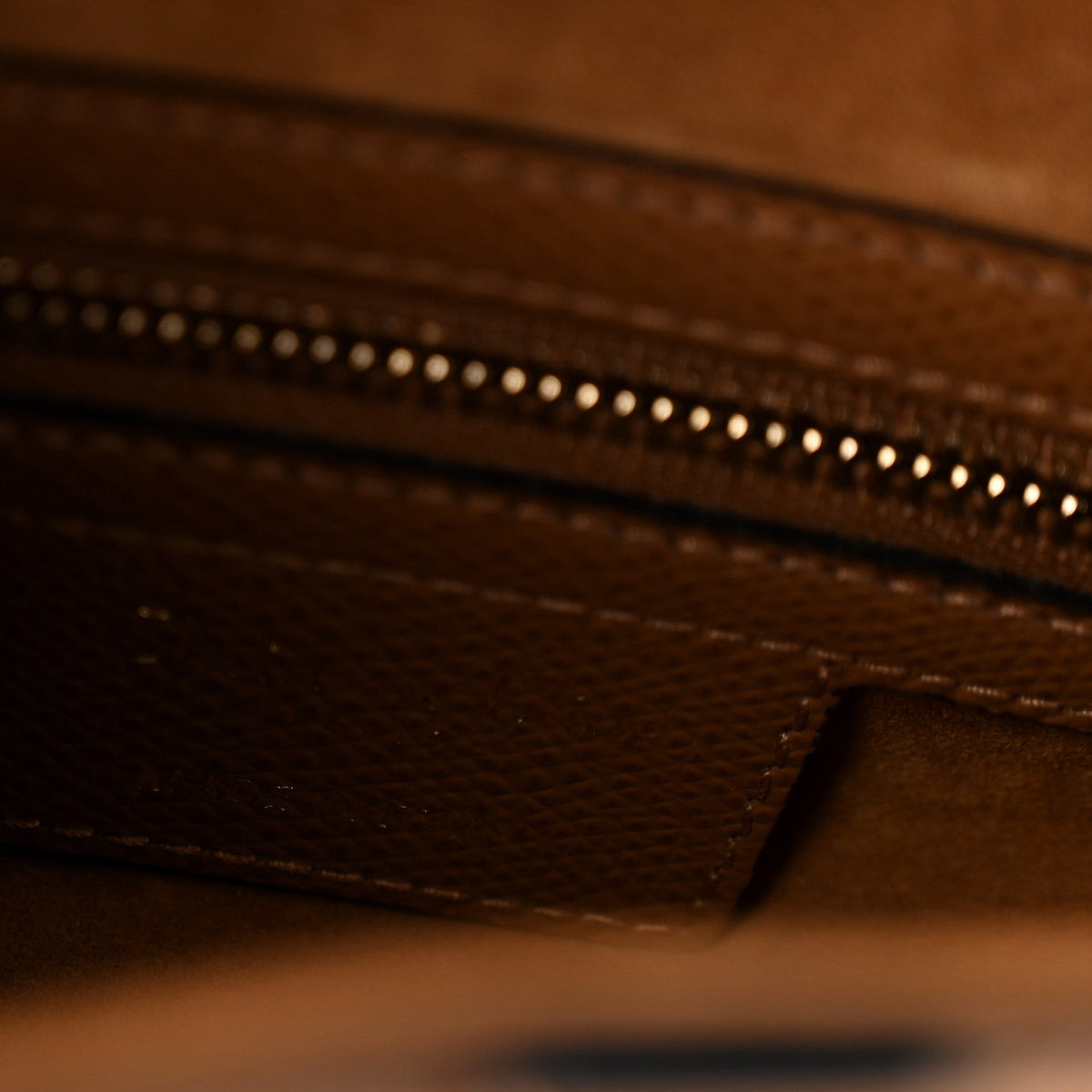 Grained Calfskin Saddle Bag Camello