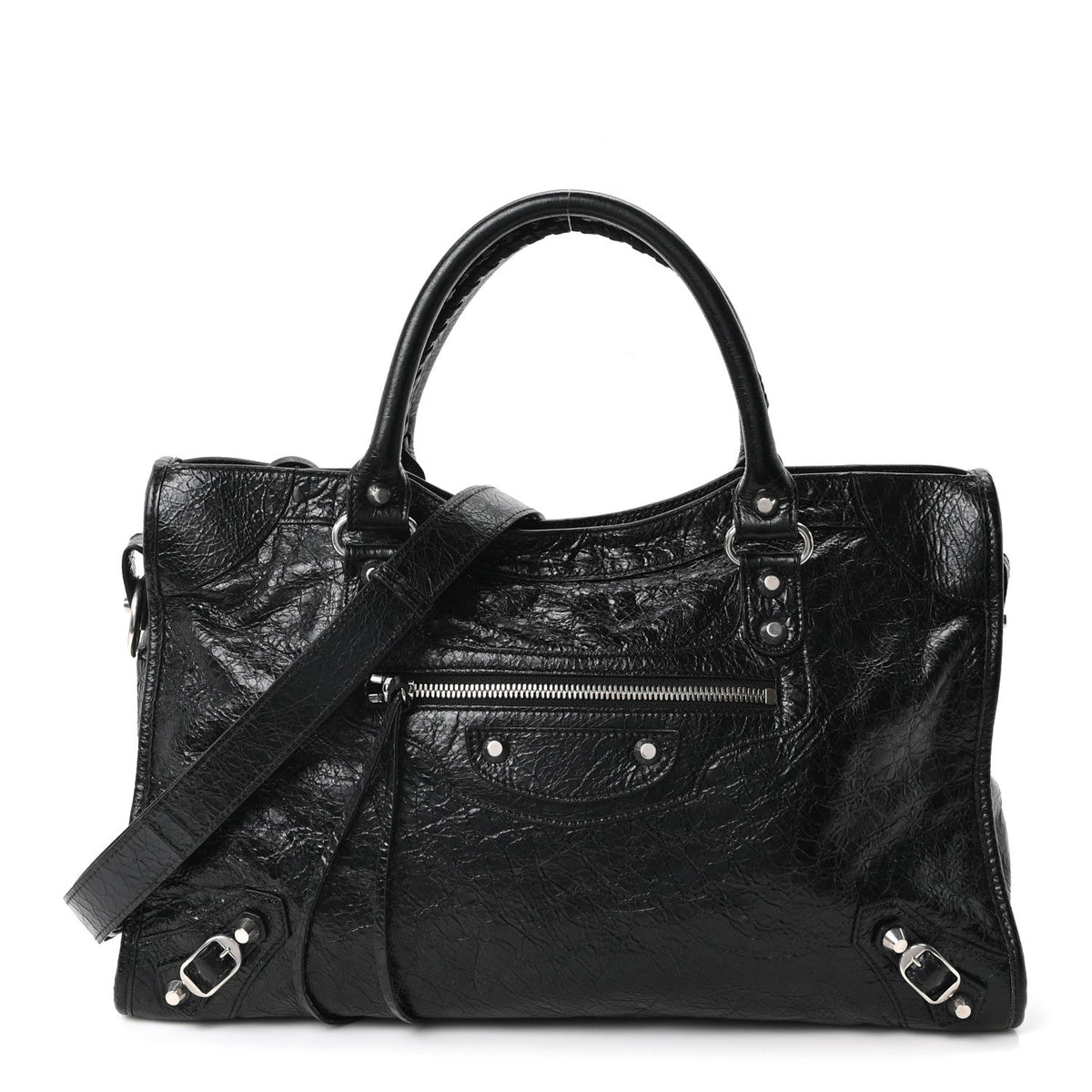 Agneau Arena Silver Hardware Medium Le City Black