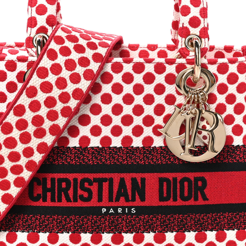 Canvas Medium DiorAmour Dots Lady D-Lite Red