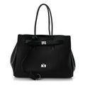 Smooth Calfskin Medium Bel Air Carry All Bag Black