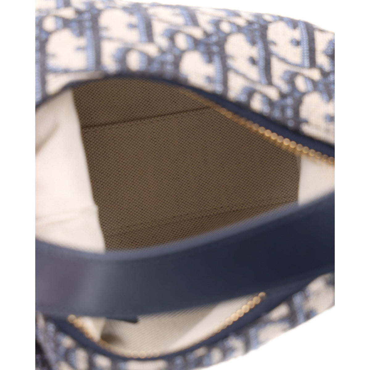 Oblique Jacquard Smooth Calfskin Mini D-Dream Blue