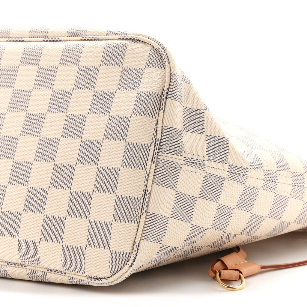 Damier Azur Neo Neverfull MM Rose Ballerine