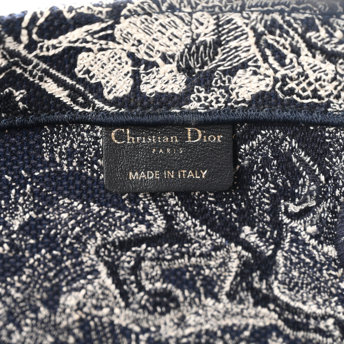 Canvas Embroidered Large Dioriviera Toile De Jouy Reverse Book Tote Blue