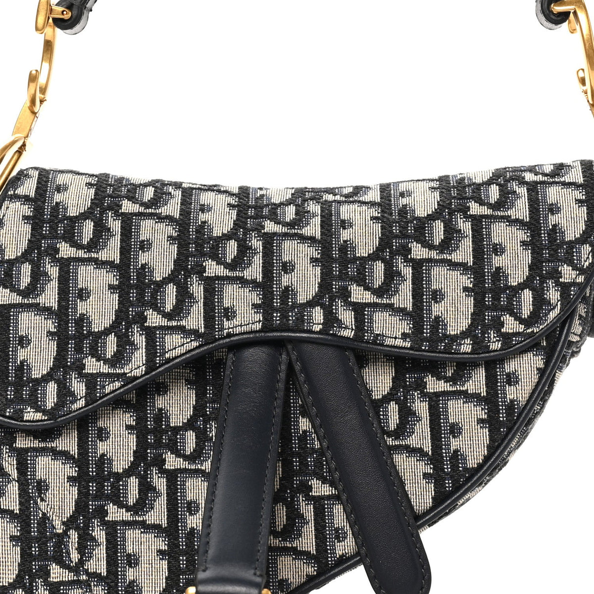 Oblique Mini Saddle Bag Blue