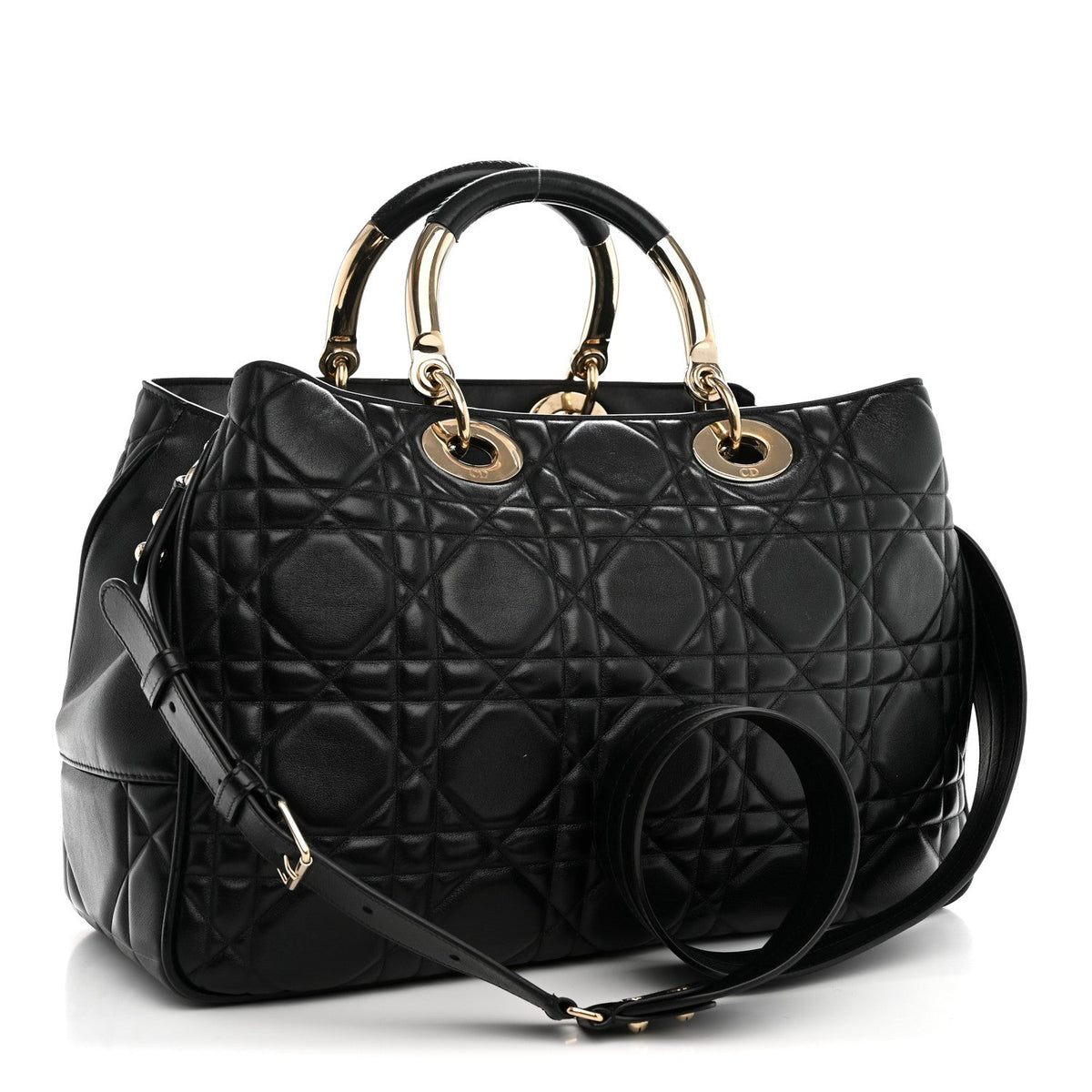 Calfskin Cannage Large The Lady 95.22 Black