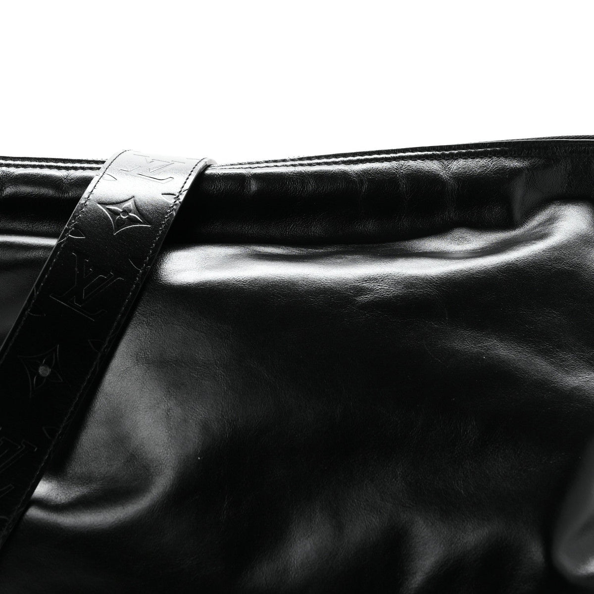 LV Night Calfskin Vagabond Hobo Black