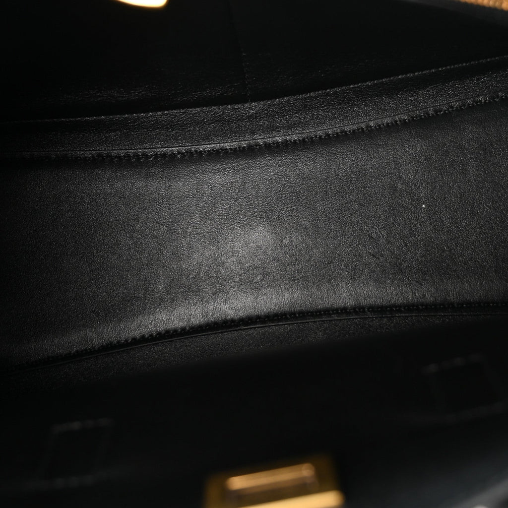 Smooth Calfskin Small Bel Air Carry All Bag Black