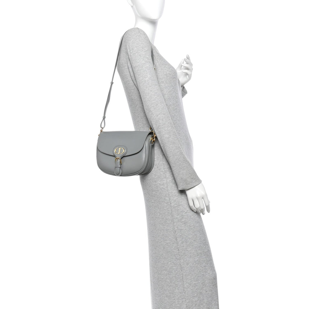 Box Calfskin Medium Bobby Flap Gray