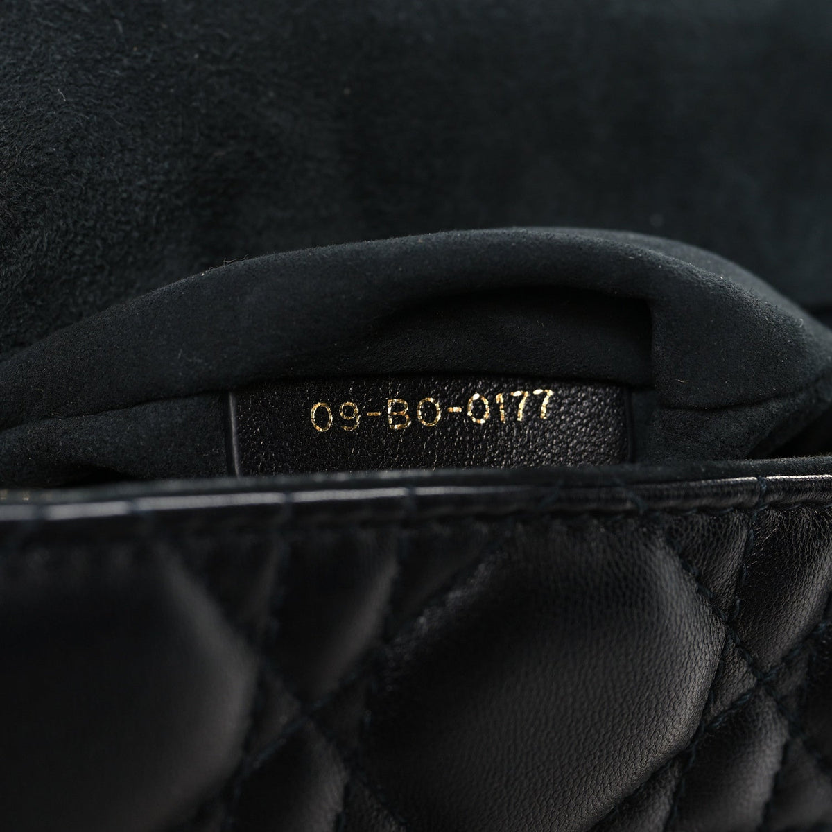 Lambskin Cannage Large Dioraddict Flap Bohemian Strap Black