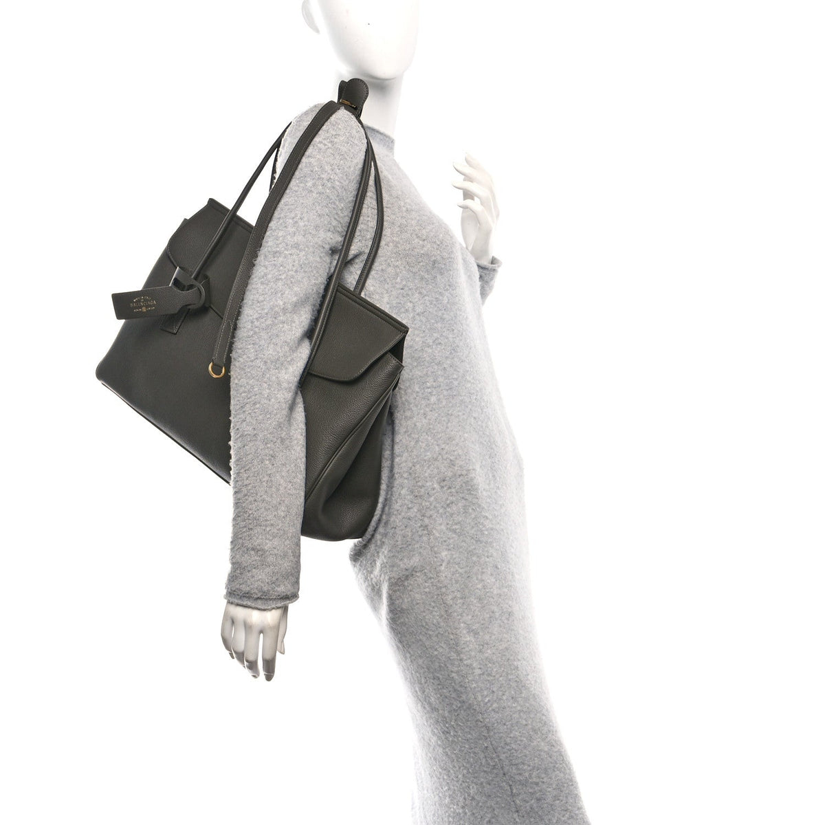 Grained Calfskin Carrie Cary All Bag Khaki