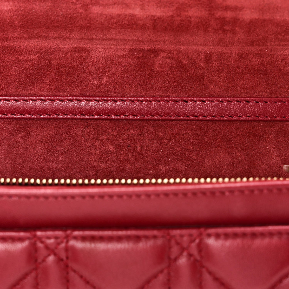 Lambskin Cannage Dioraddict Wallet On Chain Clutch Fuchsia