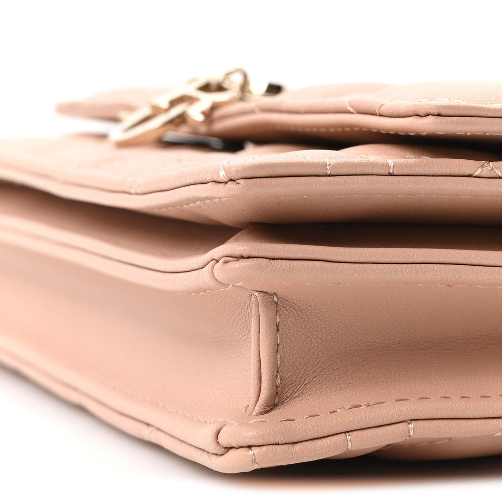 Lambskin Cannage Mini My Dior Bag Rose Des Vents