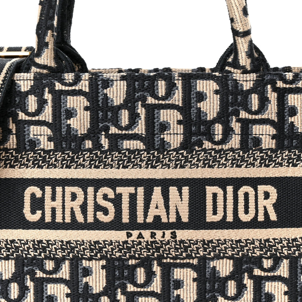 Oblique Mini Book Tote With Strap Blue Multicolor
