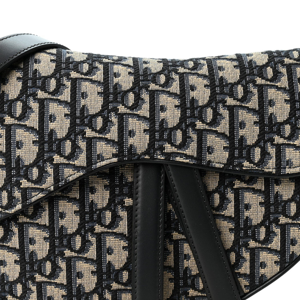 Oblique Saddle Bag With Strap Blue