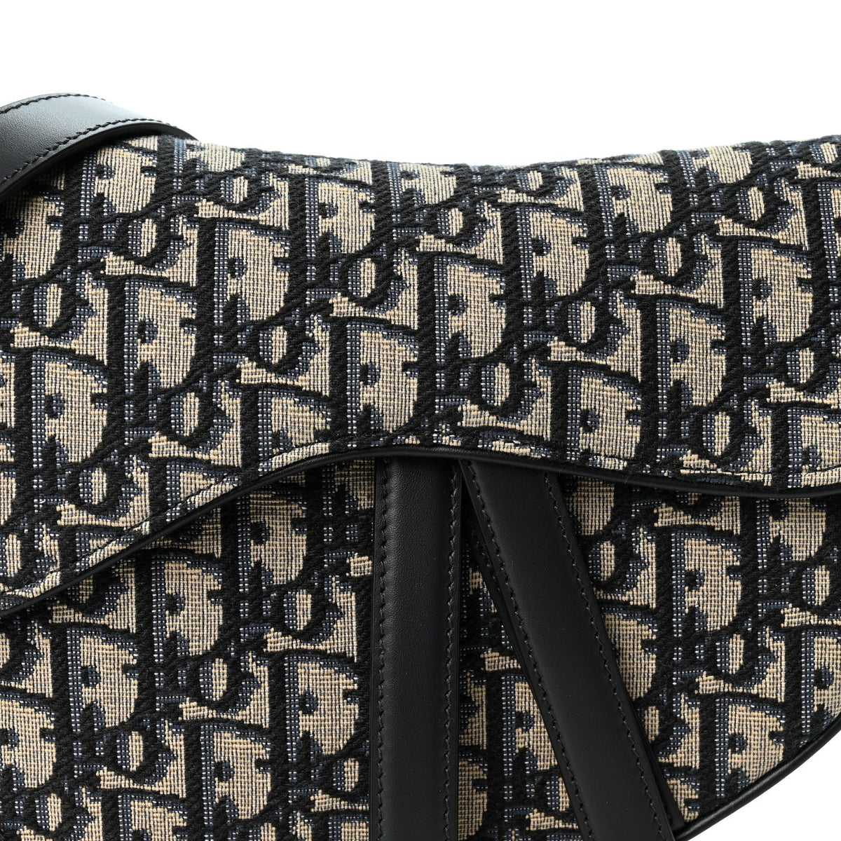 Oblique Saddle Bag With Strap Blue