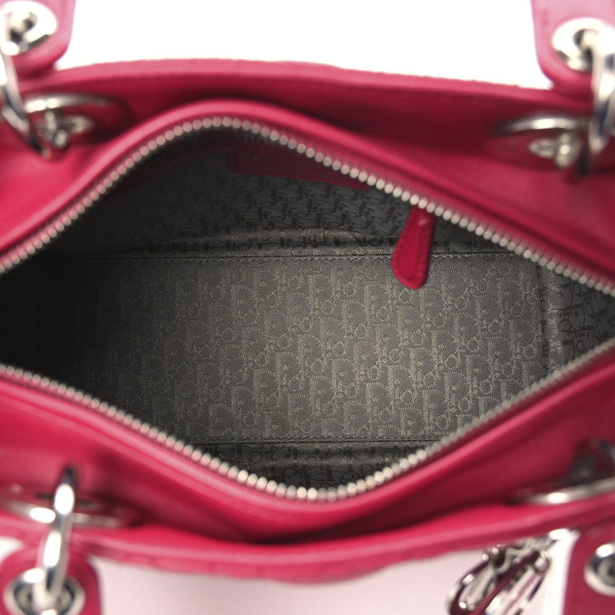 Lambskin Cannage Medium Lady Dior Pink