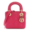 Lambskin Cannage Mini Lady Dior Pink