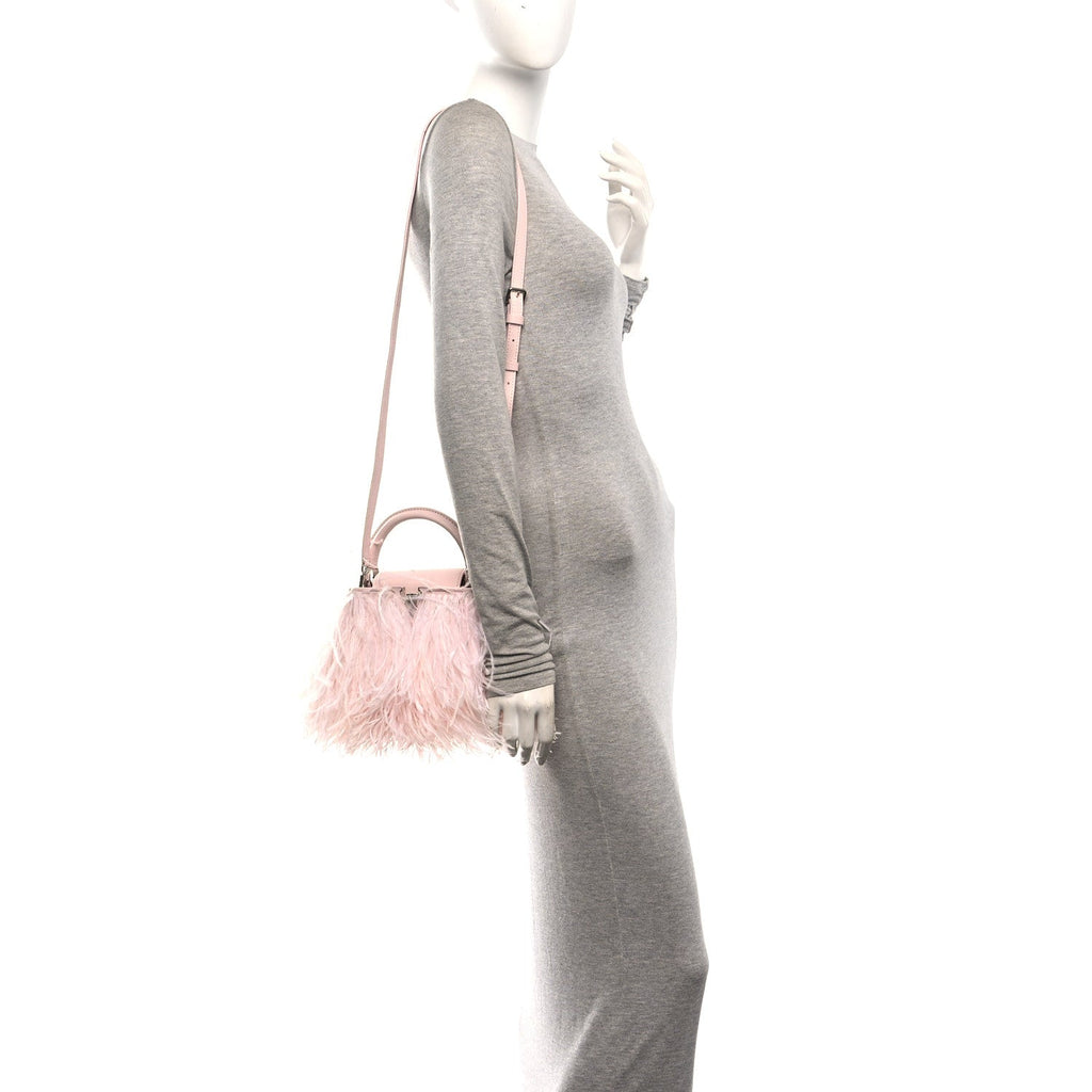 Ostrich Feather Capucines Mini Pink