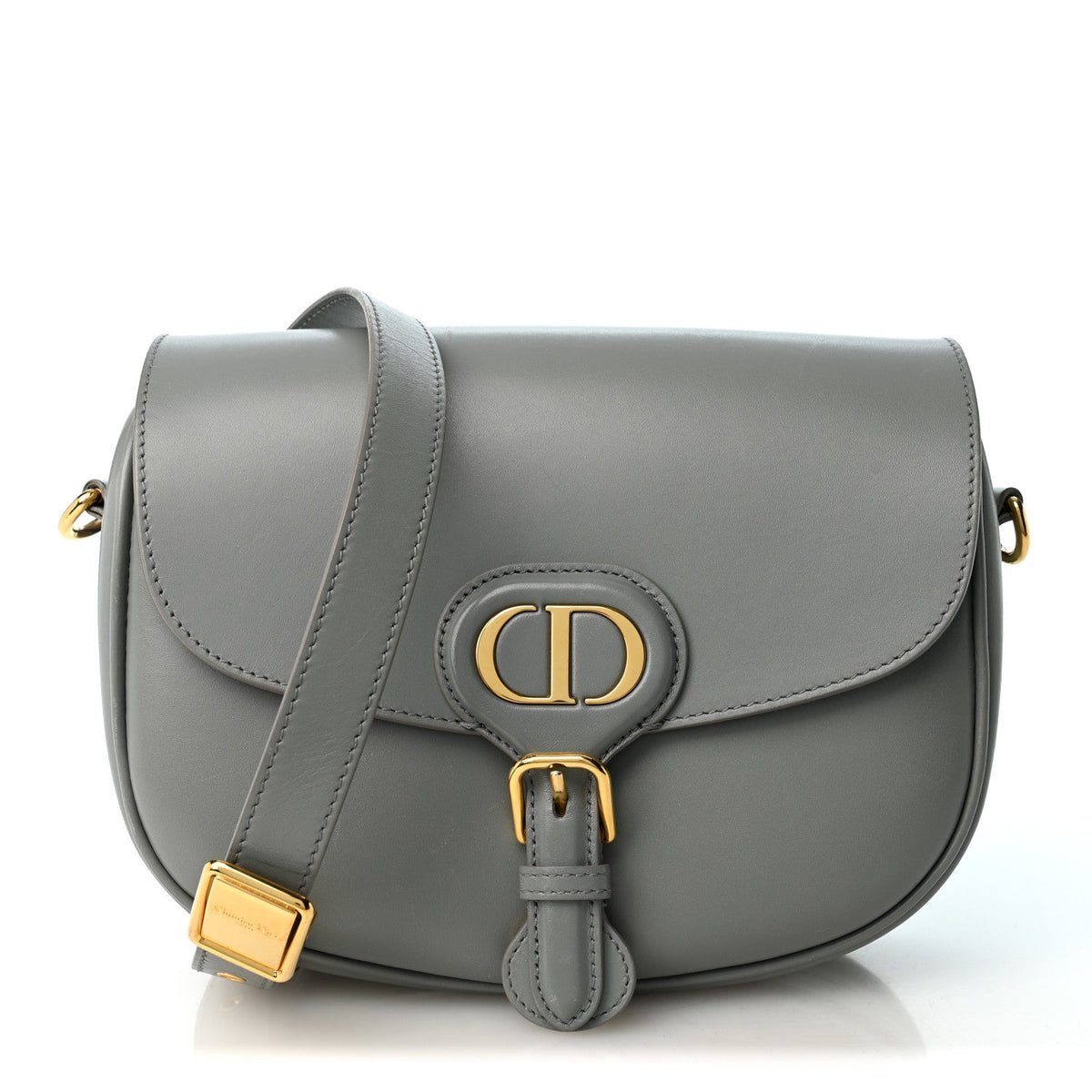 Box Calfskin Medium Bobby Flap Gray