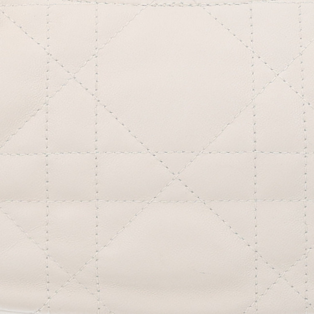 Lambskin Cannage CD Lounge Bag Latte