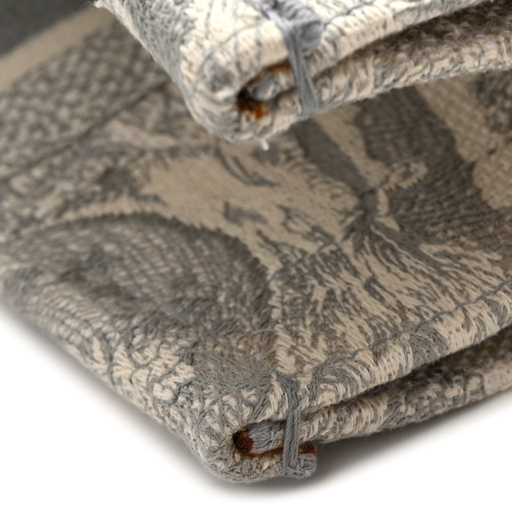 Canvas Embroidered Medium Dioriviera Toile De Jouy Book Tote Gray