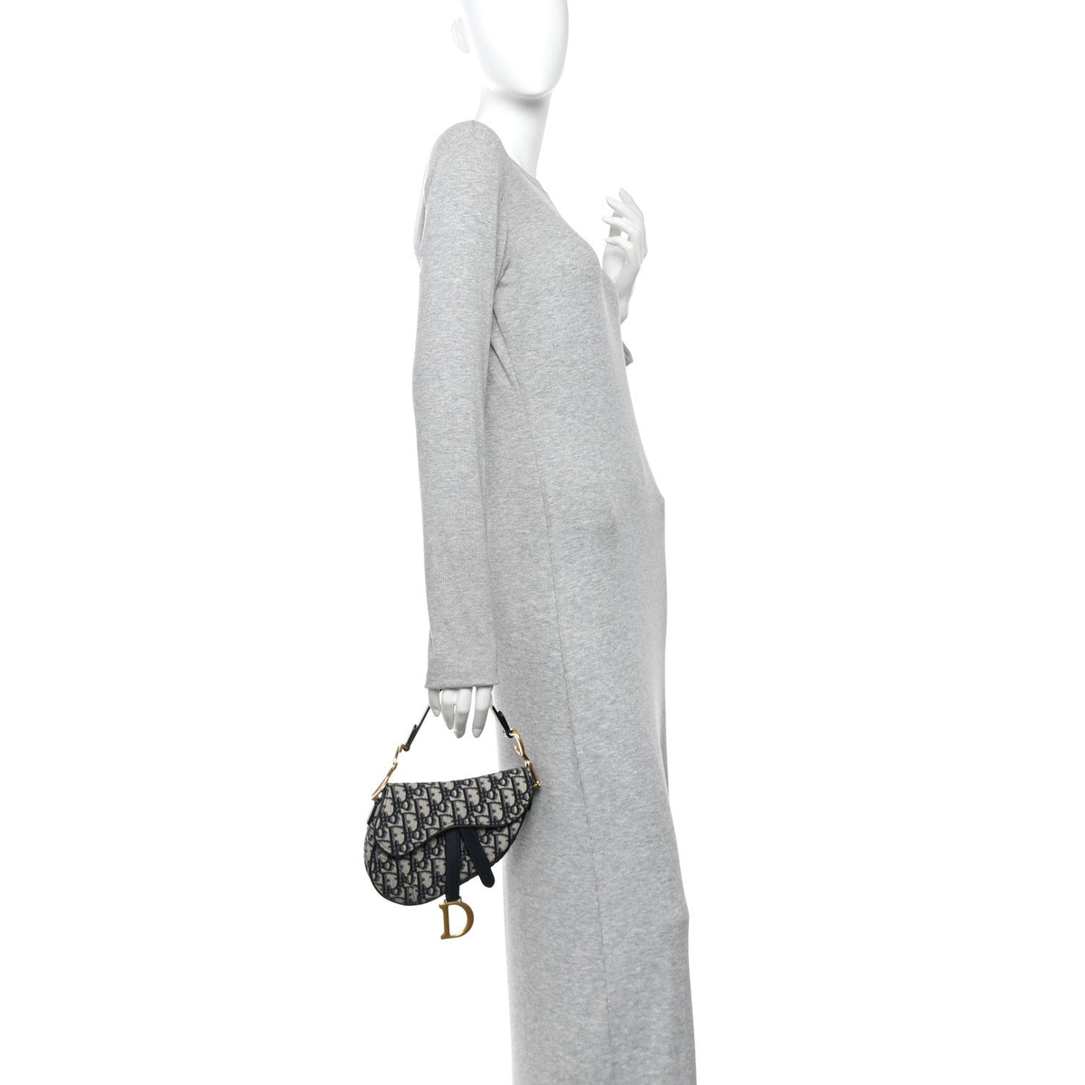 Oblique Mini Saddle Bag Blue