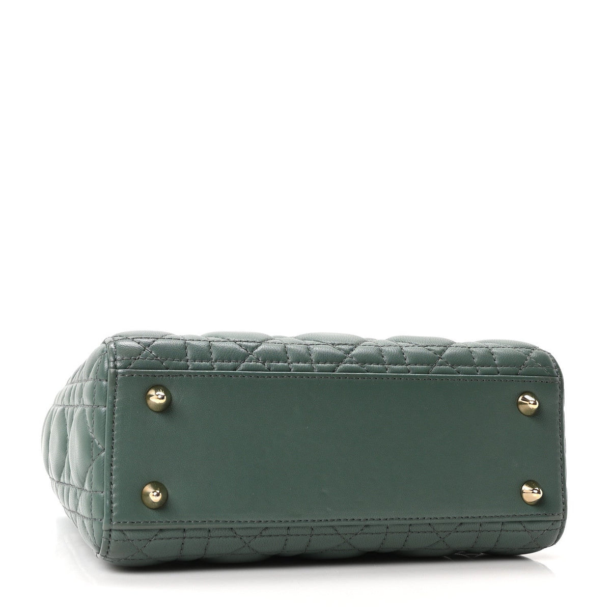 Lambskin Cannage Small Lady Dior Army Green