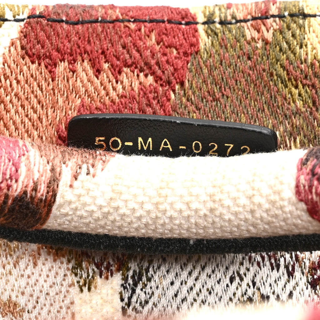 Canvas Embroidered Floral Book Tote Multicolor