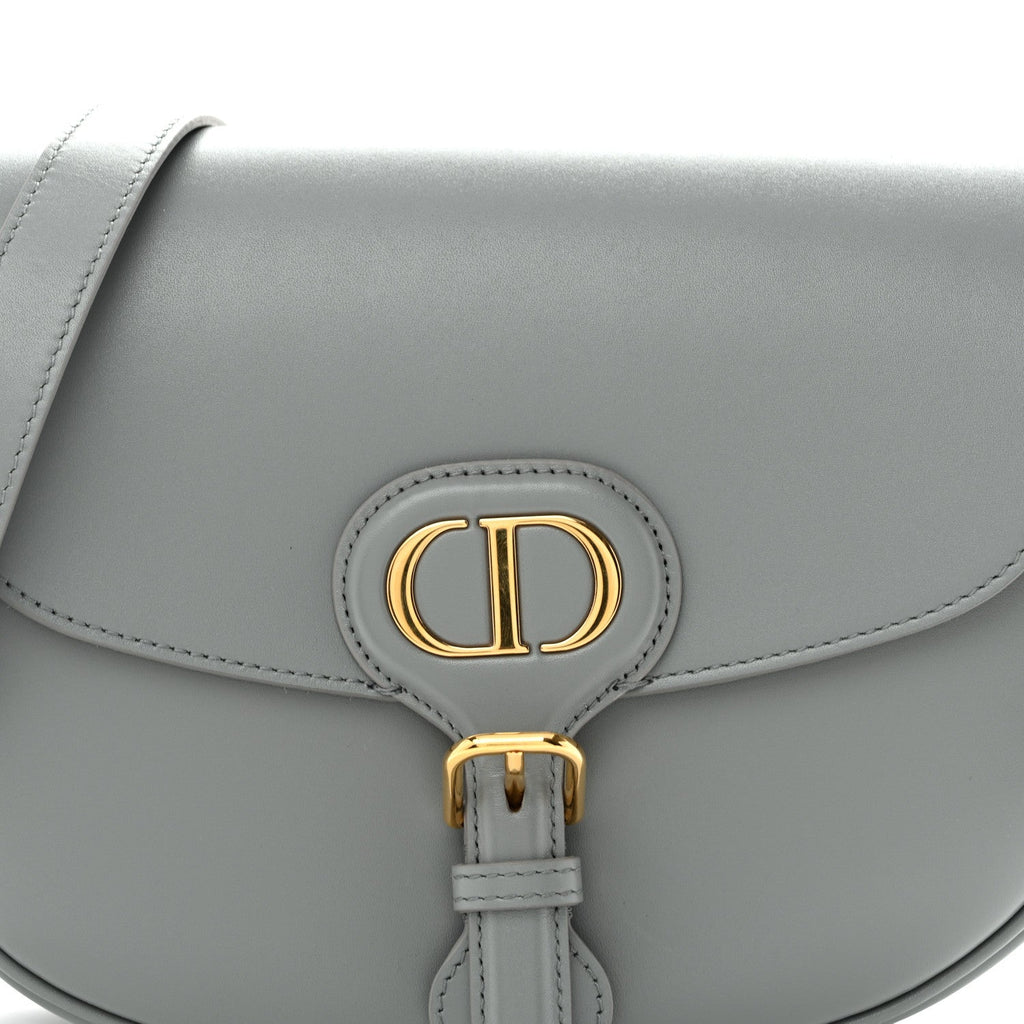 Box Calfskin Medium Bobby Flap Gray