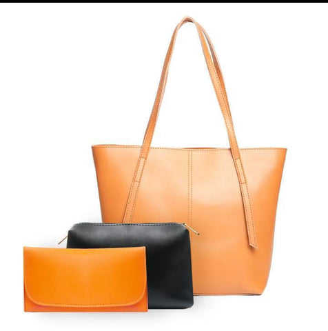 Opal Strap leather Tote Bag