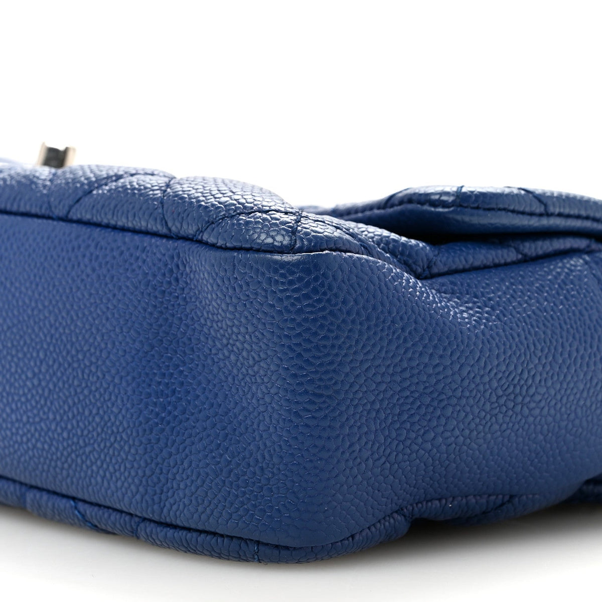 Caviar Quilted Medium Easy Flap Blue
