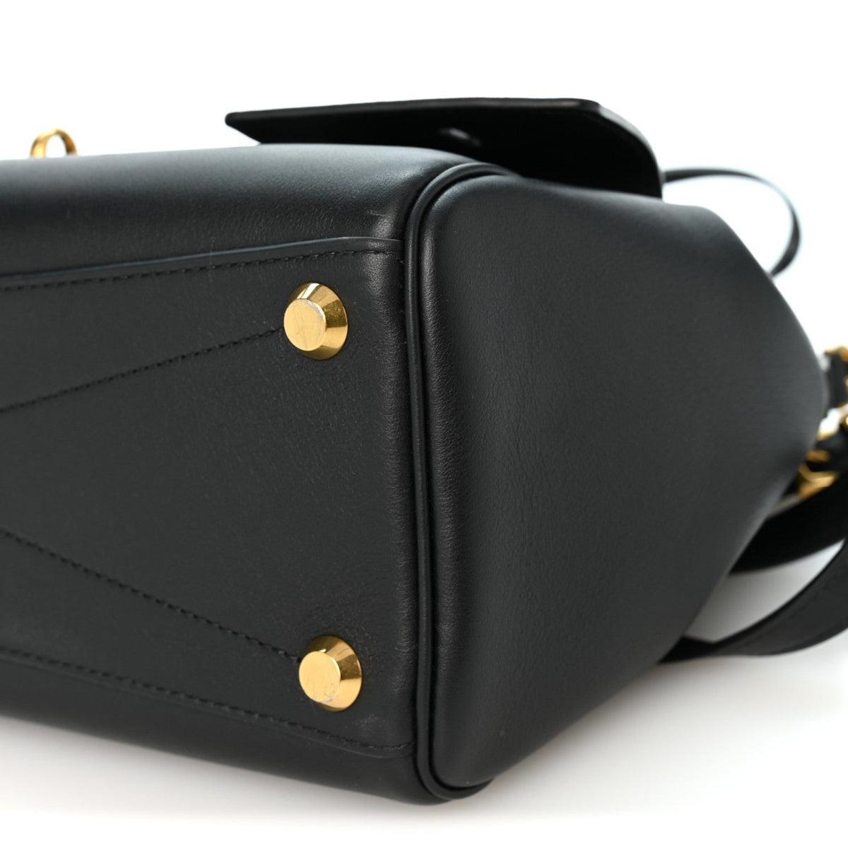 Smooth Calfskin Small Bel Air Carry All Bag Black