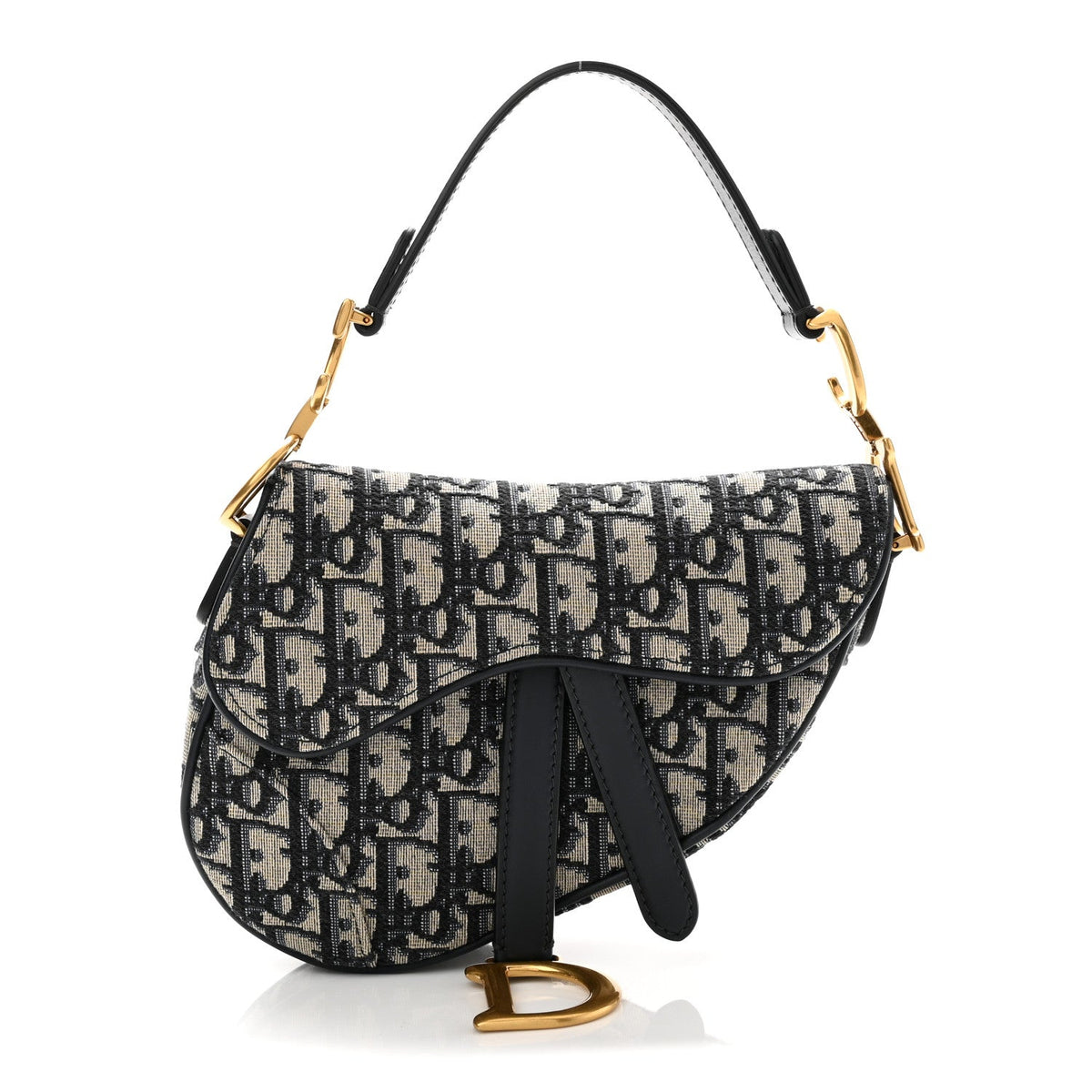 Oblique Mini Saddle Bag Blue
