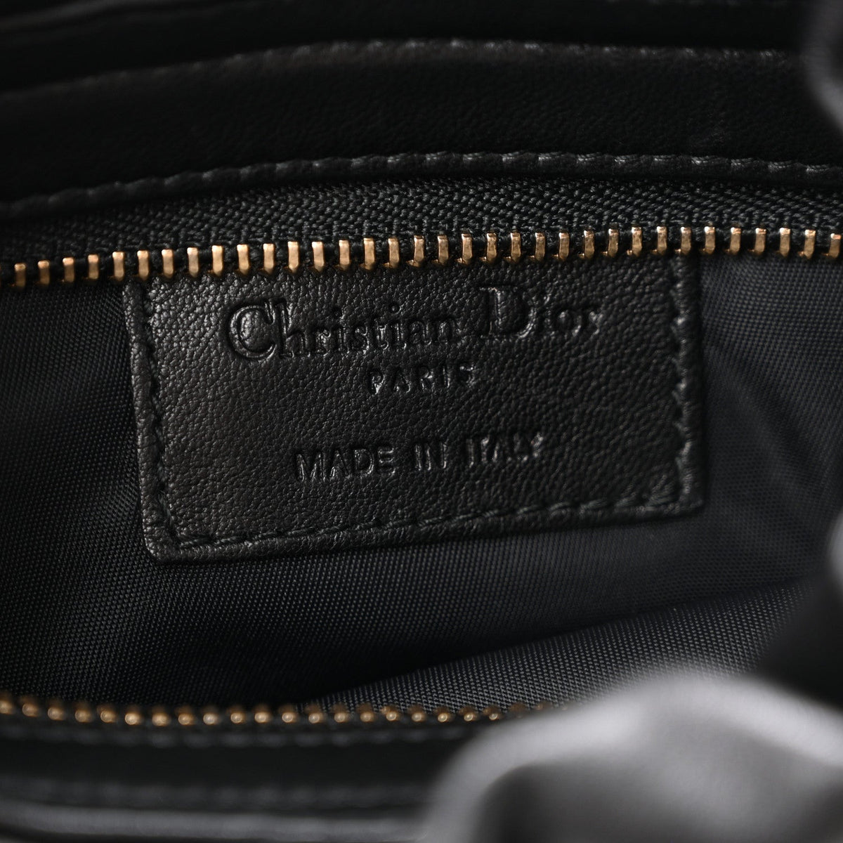 Gaufre Lambskin Cannage Delices Mini Bag Black