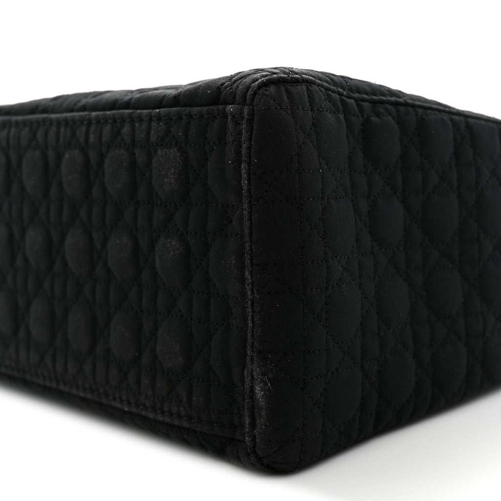 Nylon Cannage Large Lady Dior Black