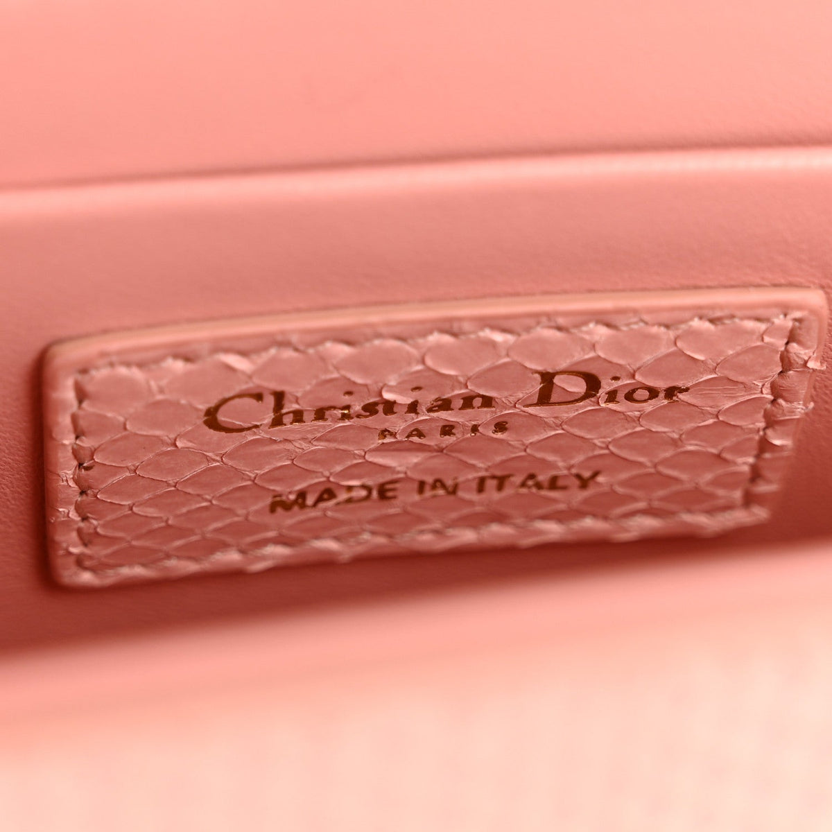 Snakeskin 30 Montaigne Box Bag Rose Clair