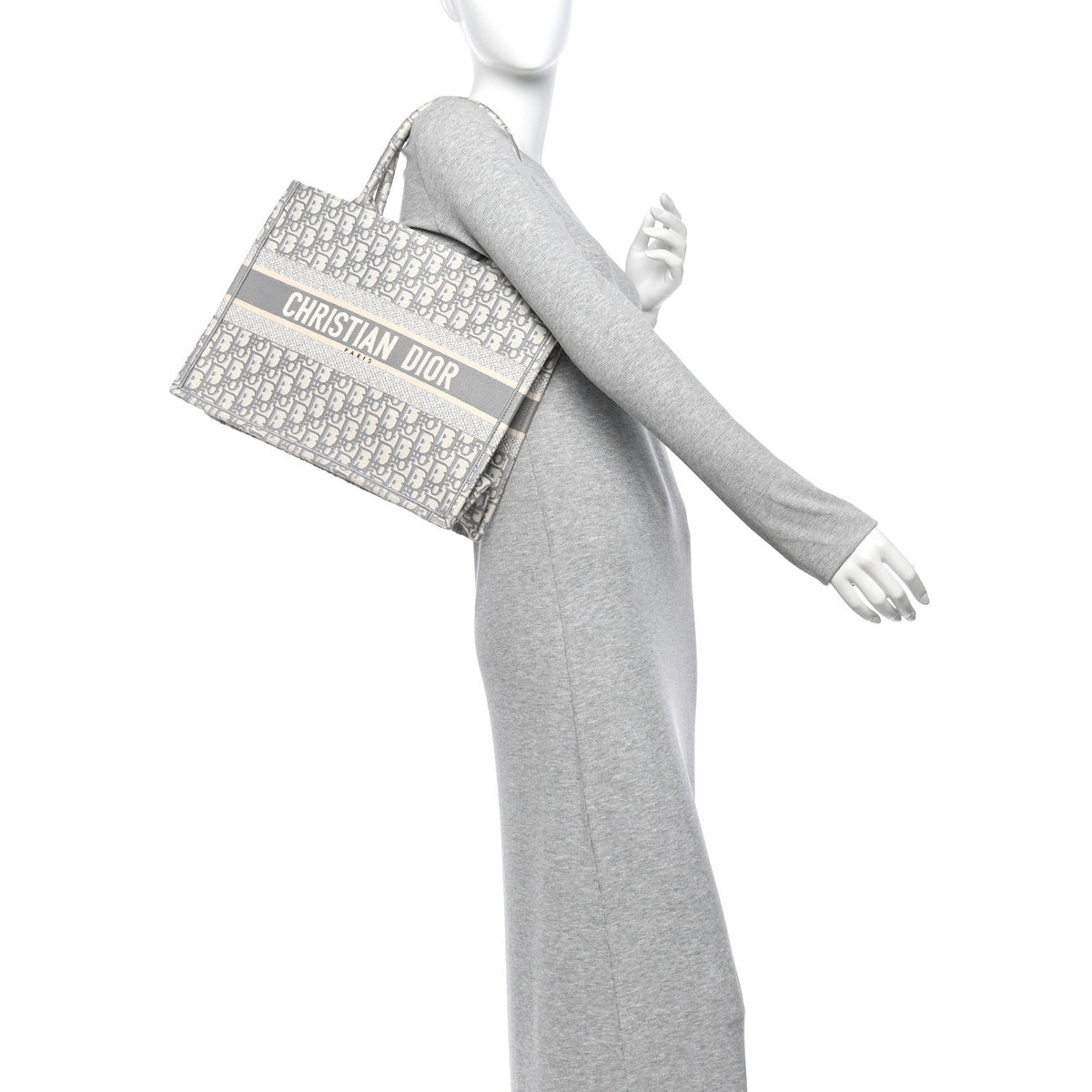 Oblique Medium Book Tote Grey