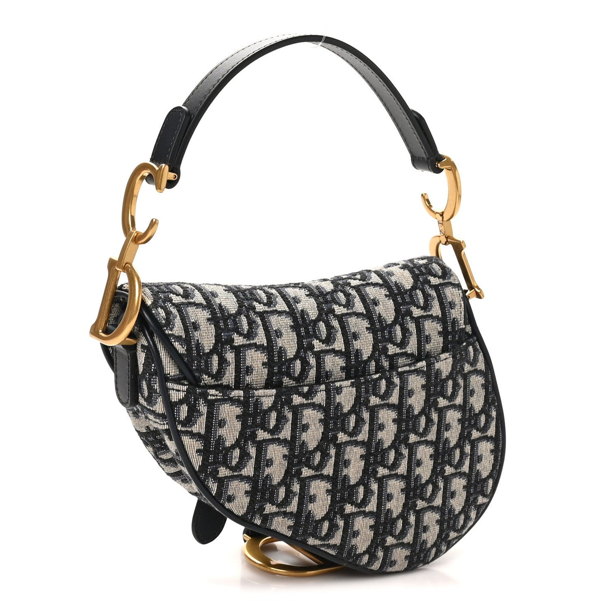 Oblique Mini Saddle Bag Blue