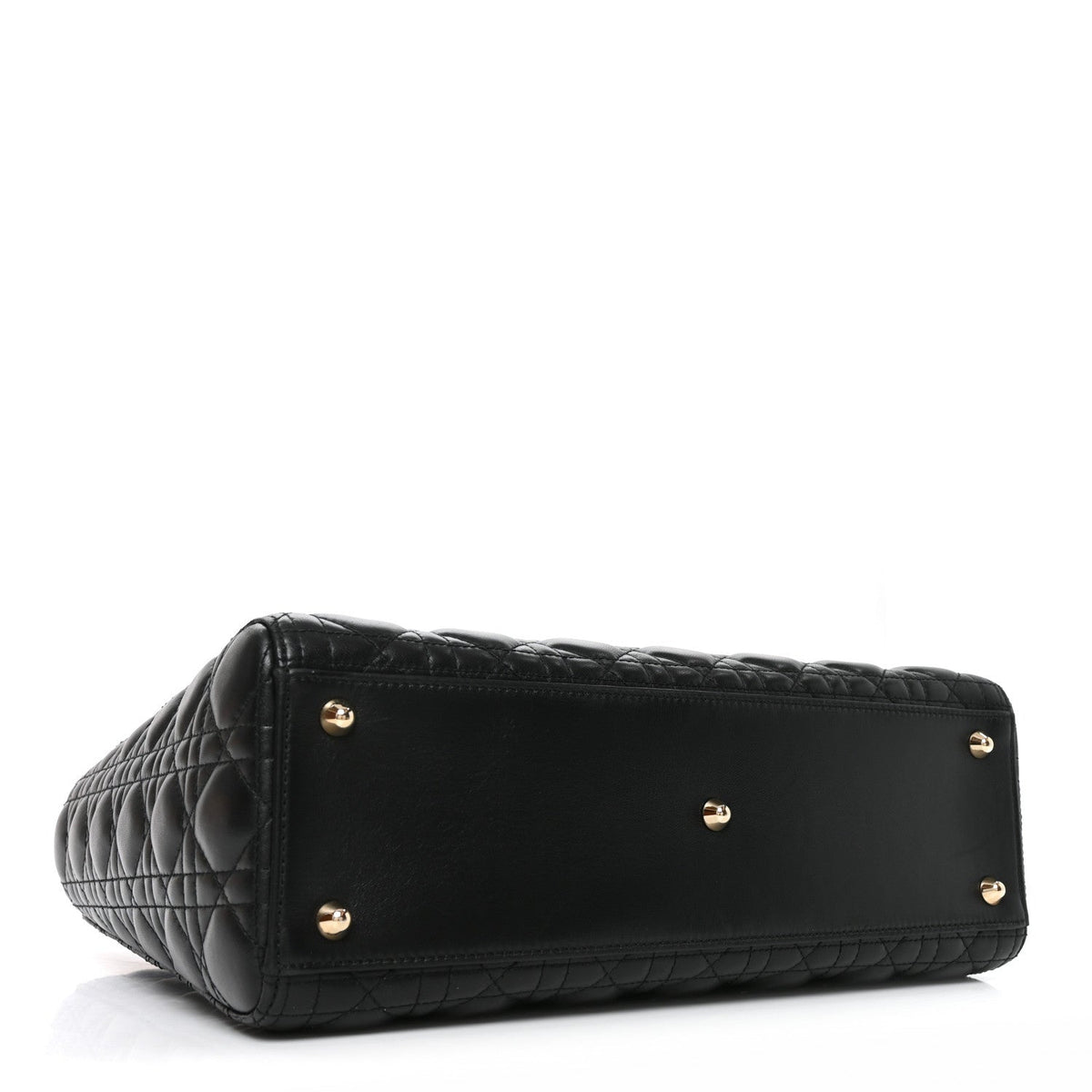 Lambskin Cannage Large Lady Dior Black