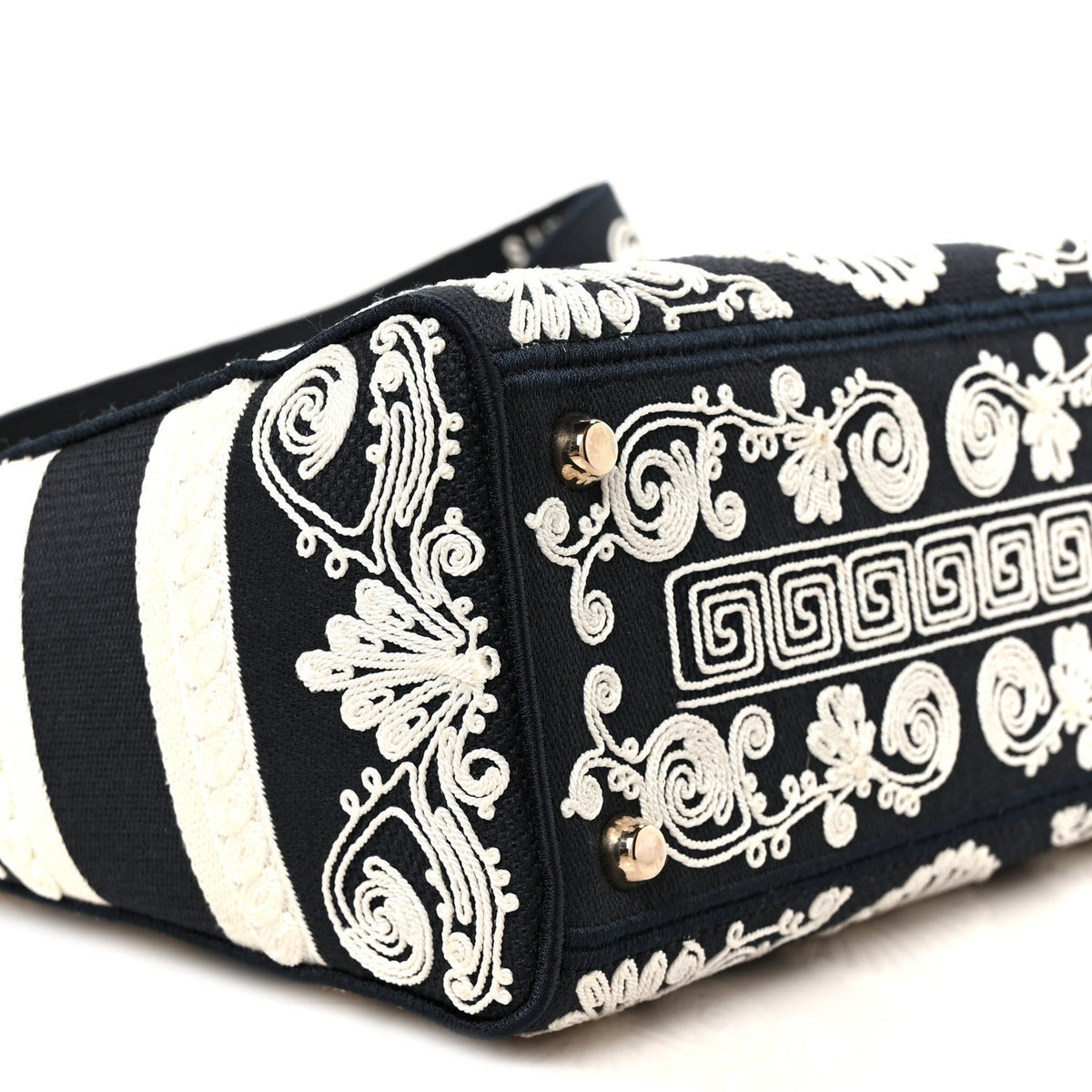 Embroidered Cornely Medium Lady D-Lite Blue White