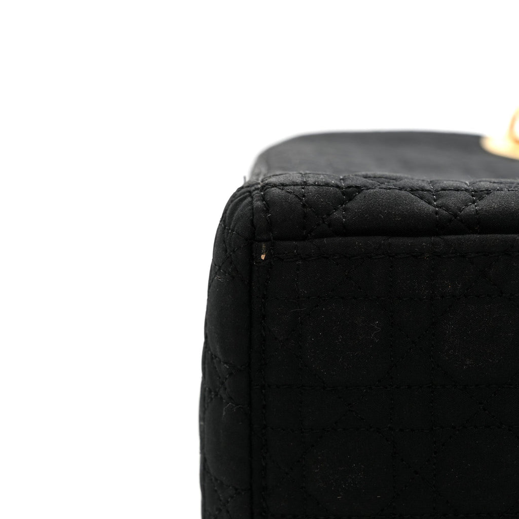 Nylon Cannage Large Lady Dior Black
