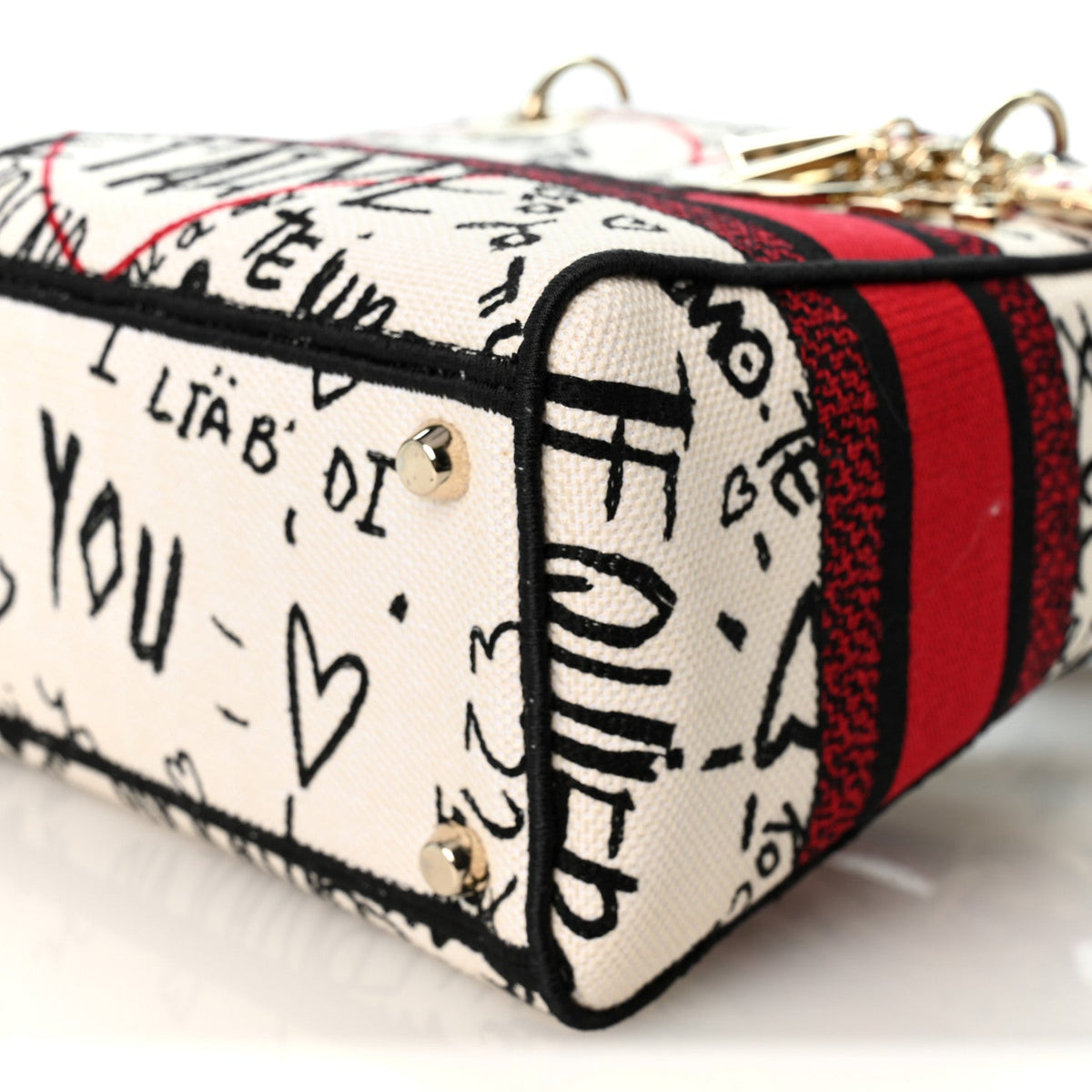 Canvas Medium DiorAmour Graffiti Lady D-Lite Latte