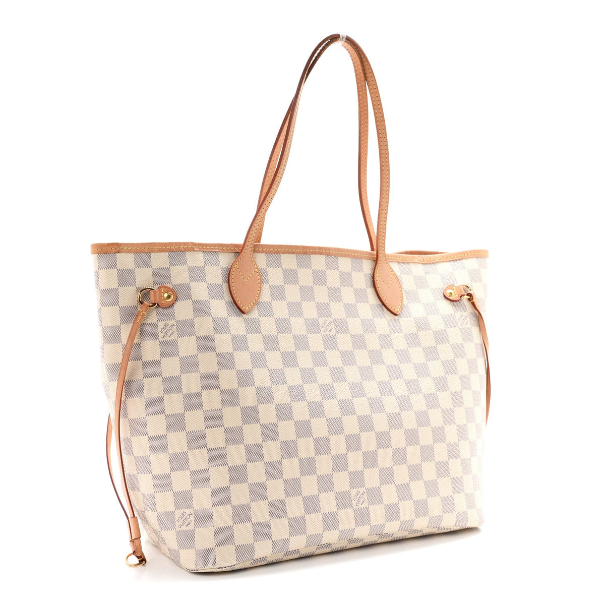 Damier Azur Neo Neverfull MM Rose Ballerine