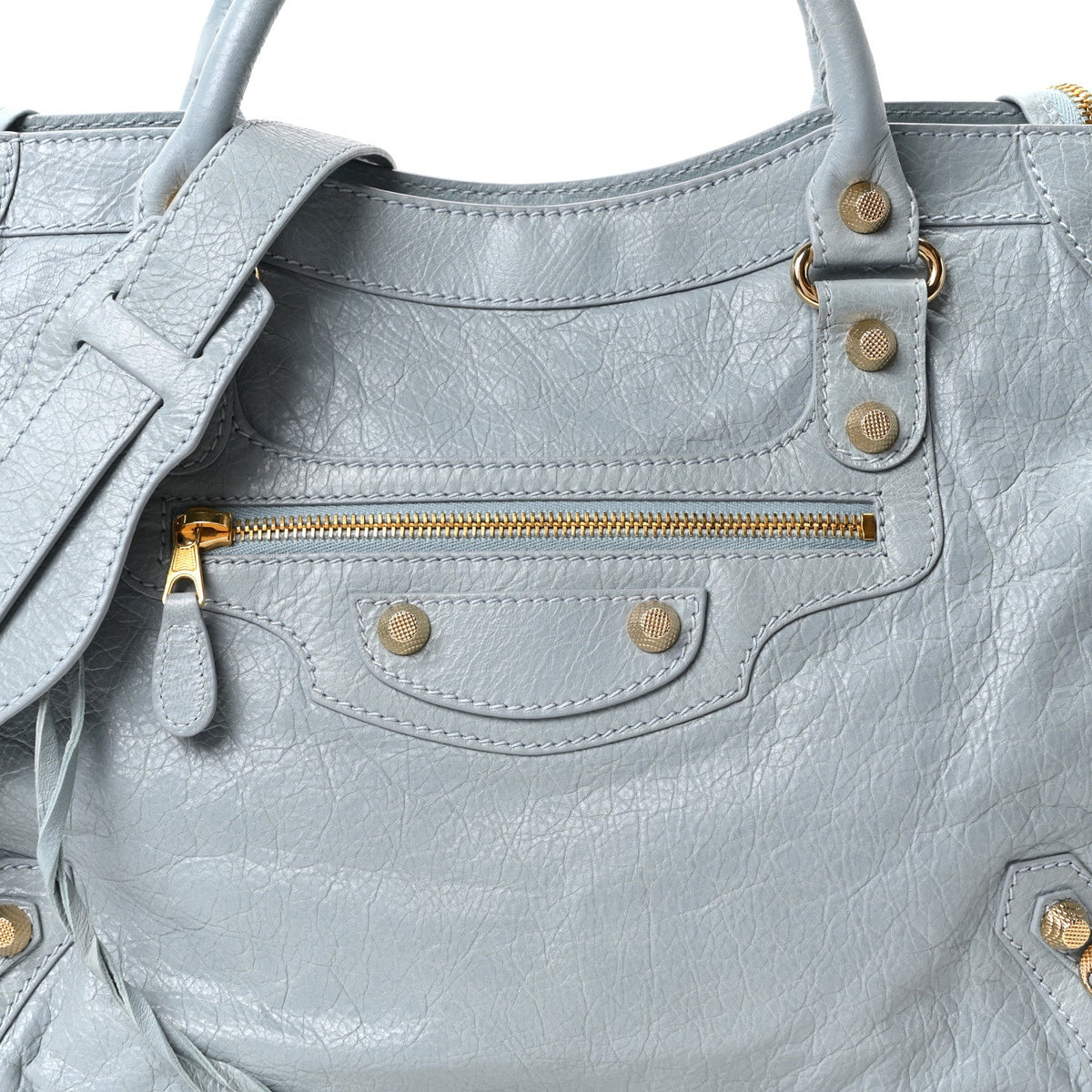 Agneau Giant 12 Gold Hardware City Bleu Opaline