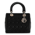 Lambskin Cannage Medium Lady Dior Black