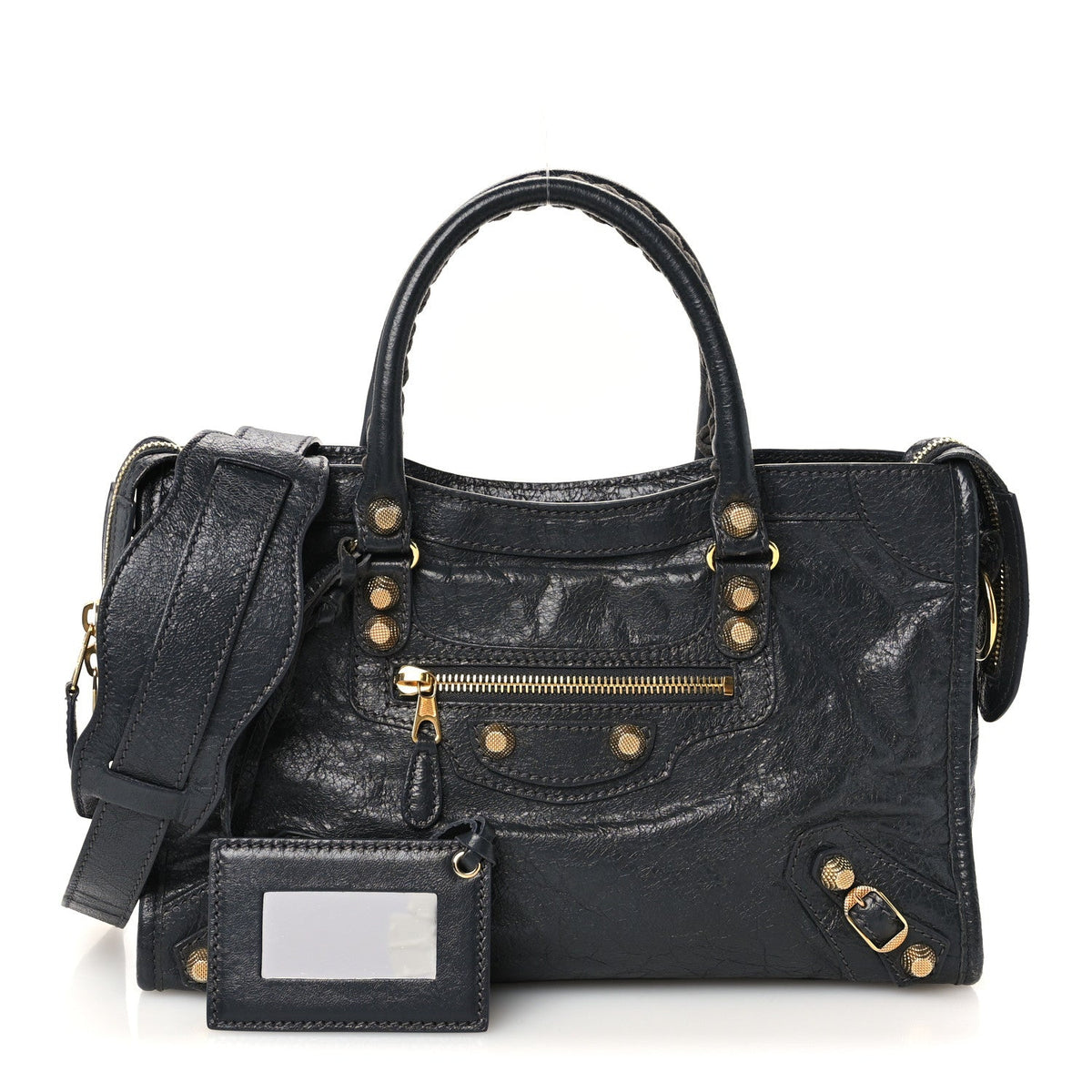Agneau Giant 12 Gold Hardware S City Gris Fossile