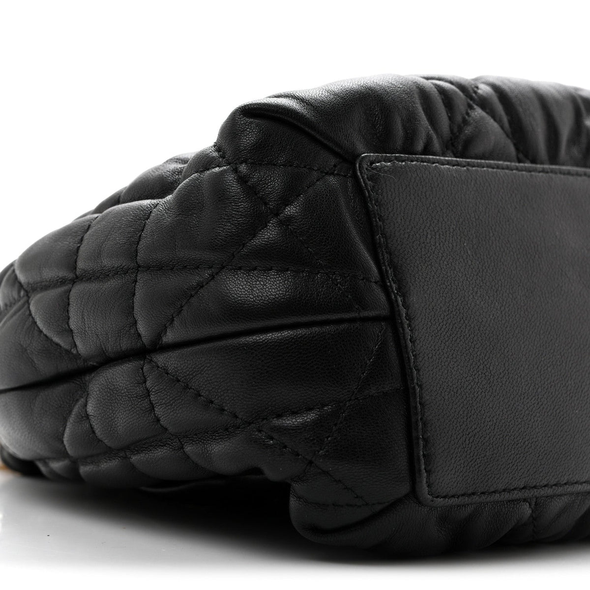 Gaufre Lambskin Cannage Delices Mini Bag Black